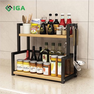 [SHIP HỎA TỐC]Kệ gia vị đựng đắng cay ngọt bùi nhỏ gọn, tiện lợi phù hợp với mọi không gian bếp- GM04