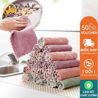 Khăn lau bếp đa năng sét 10 chiếc mềm mại thấm hút tốt--tiện ích cho phòng bếp
