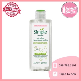 Tẩy trang Simple 200ml