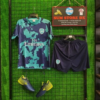 Arsenal Xanh Lính - Áo Đá Banh Thun Lạnh Cao Cấp
