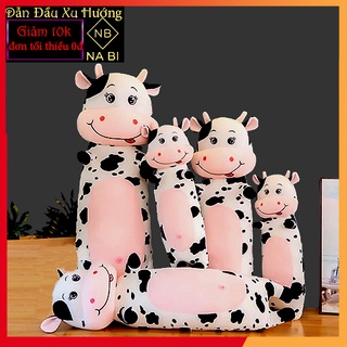 Gối ôm thú nhồi bông bò sữa 1M2 gấu bông con bò sữa cute khổng lồ cao cấp gấu bông bò sữa Cho Bé siêu đáng yêu