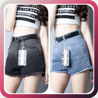 Quần Short Jean Nữ Tua Lai Hoa Cúc Rách Kiểu Cá Tính[Hình Tự Chụp]