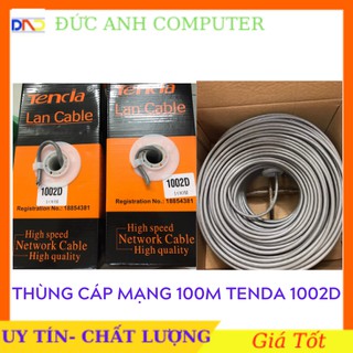 Thùng Cáp Mạng TENDA 1002D- CAT 5E- 100M - Chất Lượng Tốt, Giá Thành Rẻ