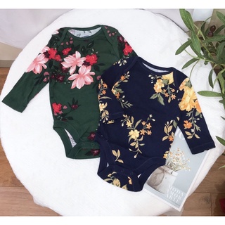 Body chip Old Navy dài tay ( xanh hoa) - 6m, 12m, 18m