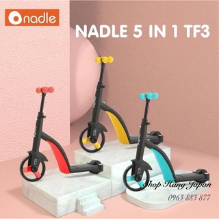 XE NADLE TF3 5 IN 1 CÓ TAY ĐẨY CHO BÉ TỪ 2 TUỔI