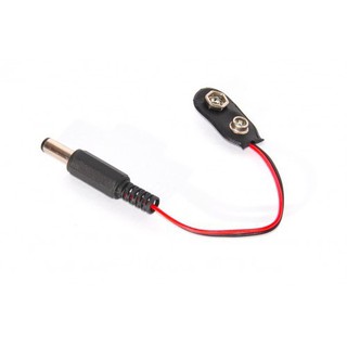 Dây Tạo Nguồn Từ Pin Vuông 9V sang Jack DC 5.52.1mm