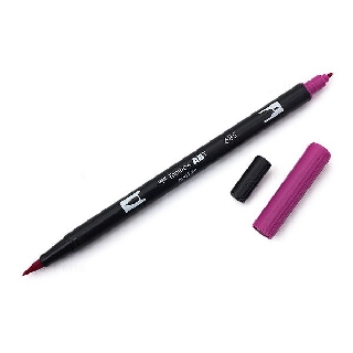 Bút lông cọ hai đầu Tombow ABT Dual Brush Pen - Brush/ Bullet - Deep Magenta (685)