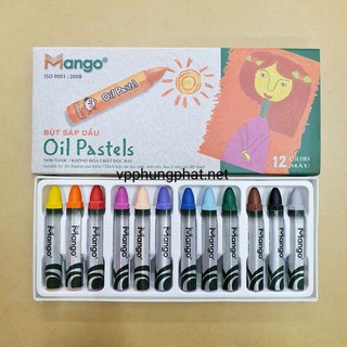 Bút Sáp Dầu 12 Màu Mango (Hàng Chính Hãng)