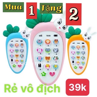 [TẶNG PIN - DÂY ĐEO] Đồ Chơi Điện Thoại Thông Minh Có Đèn Phát Nhạc, Tiếng Động Vật, Âm Thanh Vui Nhộn Cho Bé