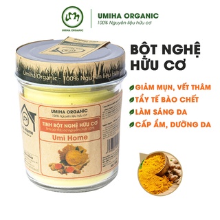Tinh bột Nghệ hữu cơ UMIHOME nguyên chất 135G đắp mặt nạ trắng da, ngừa mụn thâm nám, lão hóa và nếp nhăn