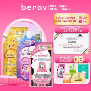 Combo 3 Bịch Muối Tắm Sữa Bò + Vitamin C + Yogurt  Spa A Bonne' Thái Lan Giúp Tái Tạo Da, Làm Mềm Da 350gx3 (Có Vòi)