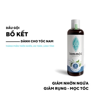 Dầu Gội Bồ Kết Nấu Sẵn - Giảm gàu ngứa, ngăn rụng và kích mọc tóc LAM MỘC - Tóc Nam 250ml