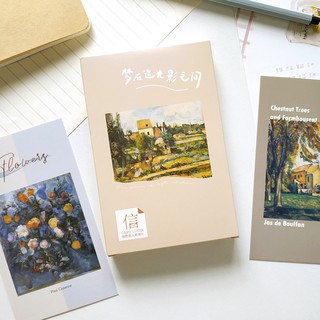 Hộp 30 tấm postcard thiệp vintage danh họa thế giới mộng xưa