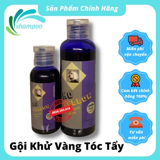 Dầu gội tím khử vàng giữ màu cho tóc nhuộm sáng phù hợp cho tóc tẩy