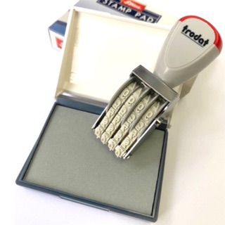 Dấu đóng số xoay tay Trodat 1554 (4 số ) hoặc 1556 ( 6 số ) kèm khay mực Shiny SP1