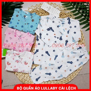 [LULLABY] Bộ Quần Áo Dài Tay Cài Lệch Lullaby Chất PREMIUM COTTON Mỏng