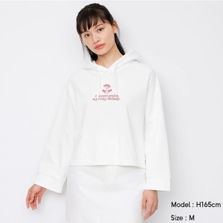 Áo hoodie SANRIO WHITE - GU Nhật