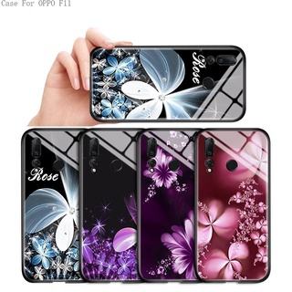 OPPO F11 F9 F7 F3 Plus Pro F5 Youth A77 Cho Ốp lưng điện thoại In Hình Women's Lilac Flower