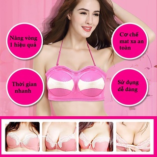 Máy Massage Nâng Ngực Hiệu Quả, Chất Liệu Da PU LOẠI TỐT Không Kích Ứng, Chế Độ Mát Xa Xoay 360 Độ