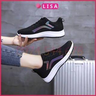 Giày Thể Thao Nữ, Giày Sneaker Phối Lưới Thoáng Khí, Cổ Thấp Kiểu Dáng Năng Động, Lisa M82