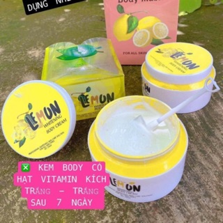 [SIÊU PHẨM] kem kích , dưỡng trắng body lemon chanh tươi