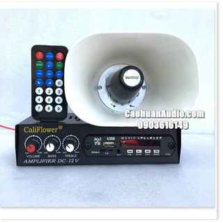 Loa bán hàng rong - Combo Ampli mini 12V và Loa Nén 10W