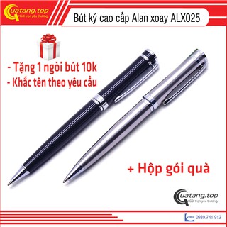 [Quà tặng] Bút ký cao cấp ALan xoay ALX025 ngòi 07mm mực bi màu xanh + có dịch vụ khắc tên theo yêu cầu