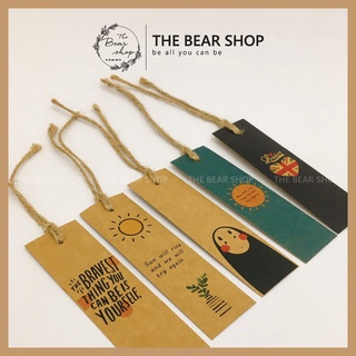 Set 5 Bookmark in hình vintage mẫu ngẫu nhiên quà tặng 8 tháng 3 - The Bear Shop