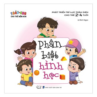 Sách - Toán - Anh cho trẻ mầm non (2-4T) - Phân biệt hình học