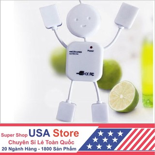 Chia Cổng USB Robot Big-A2267 (Trắng)