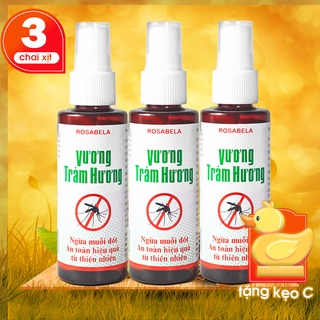 Combo 3 xịt chống muỗi và côn trùng cho bé Vương Tràm Hương làm dịu vết thương do muỗi và côn trùng khác cắn (60ml)