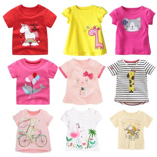 (CÓ SẴN) (size 90cm) Aó phông cộc tay bé gái LOMITOO