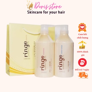 RINGO- CẶP DẦU GỘI DẦU XẢ DƯỠNG ẨM PHỤC HỒI SIÊU MỀM MƯỢT HƯƠNG NƯỚC HOA RINGO 750ml