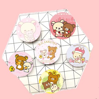 Giá đỡ điện thoại rilakkuma dẹt in hình IR26 đỡ điện thoại tròn