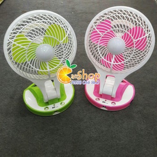 Quạt tích điện Minifan kèm đèn led mẫu mới  2020