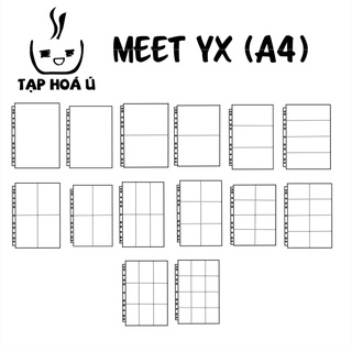 SHEET MEET YX CHO BÌA A4 (11 LỖ) (NHIỀU LOẠI)