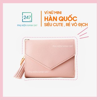 ví nữ thời trang ⚡️ BÁN 1 ĐƠN 1 CÁI ⚡️đựng tiền cao cấp ngắn cute nhỏ gọn bỏ túi thời trang giá rẻ, giao màu ngẫu nhi