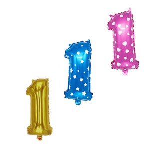 Bóng số 1 sinh nhật size 40cm