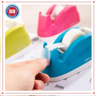 Cắt băng dính cỡ nhỏ DELI - E808,máy cắt băng để bàn có chống trơn trượt, CHÍNH HÃNG, CHẤT LƯỢNG