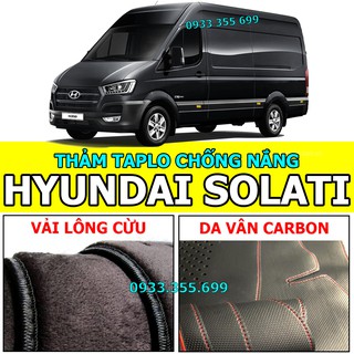 Thảm Taplo HYUNDAI SOLATI bằng Nhung lông Cừu 2017 2018 2019 2020 2021 2022 2023