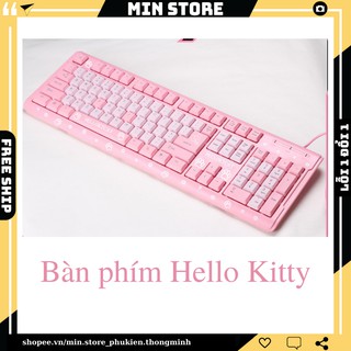 Bàn Phím Hello Kitty Màu Hồng, Hello KTCAT - MIN STORE