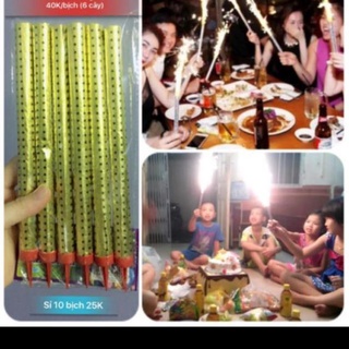 Nến phụt cho các buổi sinh nhật , party / sét 6 cây