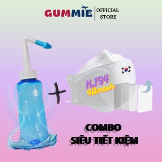 Khẩu Trang + Bình Rửa Mũi Combo Siêu Tiết Kiệm
