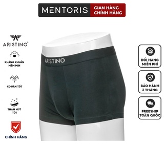 Quần lót Boxer nam Aristino vải cotton tự nhiên 100% thoáng khí,co giãn cao cấp MENTORIS ABX03707