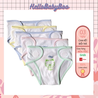 Lẻ 1 Tã Vải / Tả Dán Sơ Sinh Trắng Viền Màu JOU - Vải Cotton 100% Cao Cấp Mềm, Mịn, Thoáng mát