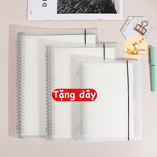 Bìa sổ còng Binder nhựa cao cấp A5 B5 A4 đồ dùng học tập văn phòng phẩm