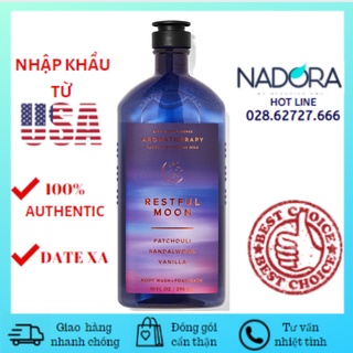 Sữa Tắm Bath And Body Works Aromatherapy Restful Moon - Patchouli Sabdalwood Vanilla (295ml)