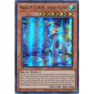 [Mã 155ELSALE giảm 7% đơn 300K] Thẻ bài Yugioh - TCG - Noh-P.U.N.K. Foxy Tune / GRCR-EN005'