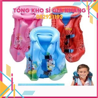 sp386 ÁO PHAO TẬP BƠI TRẺ EM HỌA TIẾT HOẠT HÌNH 15 - 28 KG SWIMMING VEST