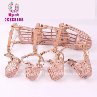 Rọ mõm nhựa mềm cho chó loại kín, tránh cho thú cưng cắn phá, ăn linh tinh, đi ra ngoài đi dạo size 2 (4-8kg )